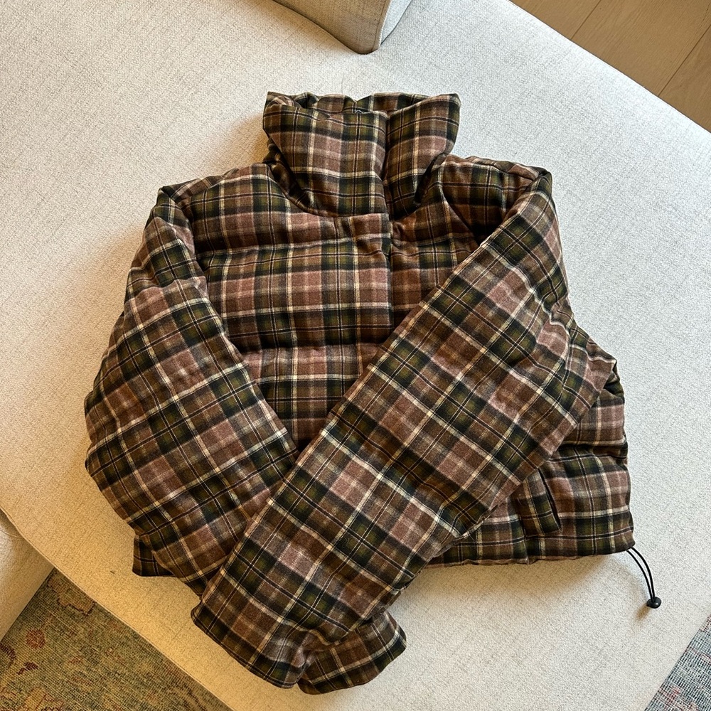 Dairy Boy Cedar Plaid Puffer Jacket